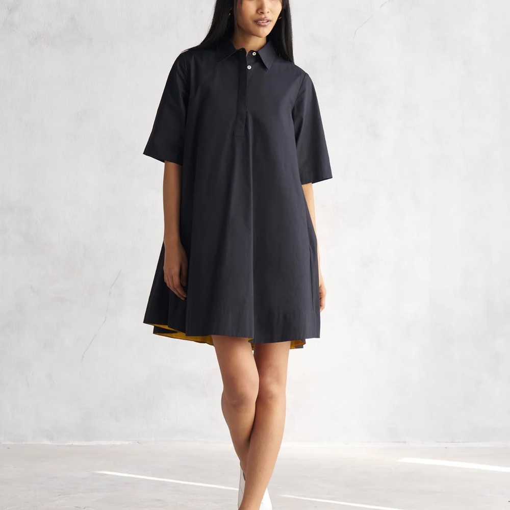 NWT Black A-Line Cotton Dress XL